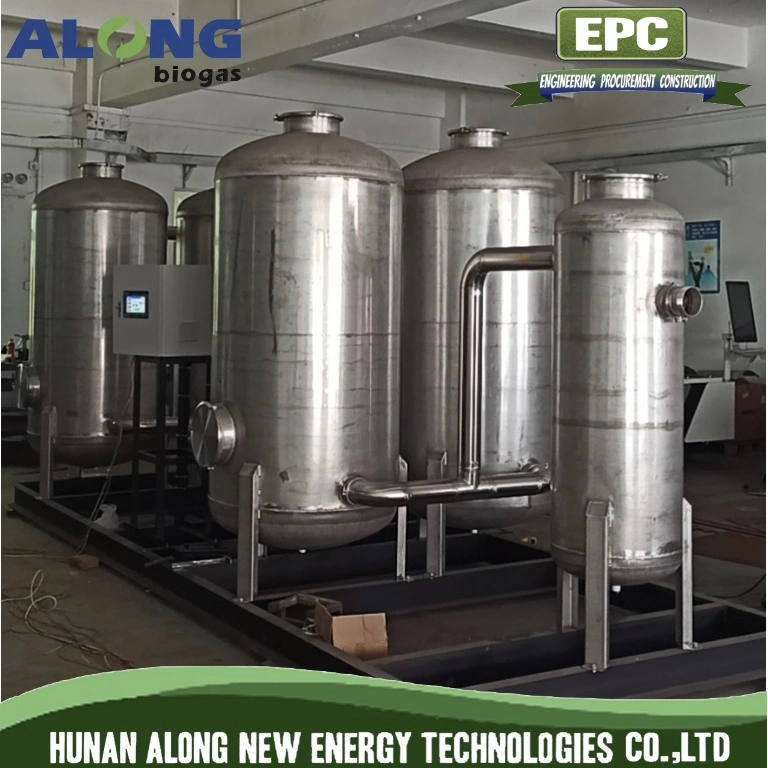 20~500m3/H Skid Mounted Biogas Desulfurization/Dehumidification Scrubber Tank System