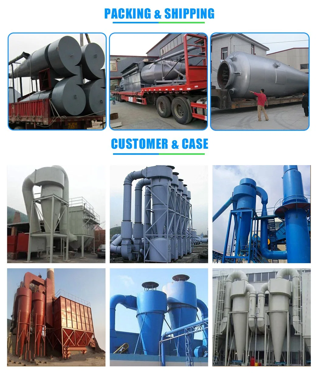 Cyclone Filter Cyclone Separator Made of Carbon Steel 5000cfm