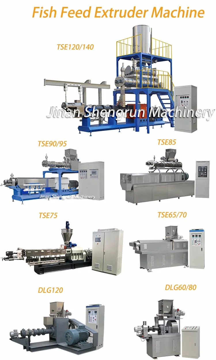 2-3 T/H Large Capacity Fish Feed Processing Machine Extruder Production Line