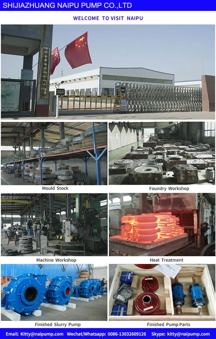 China 2/1.5b Polyurethane Lined Slurry Pumps Manufacture