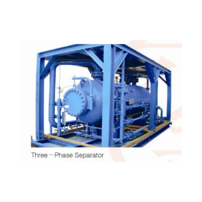ASME Gas Petróleo agua Skid-montado separador trifásico