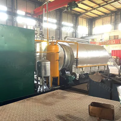 La pirólisis de plástico reciclado automático de la máquina de purificación con emisión