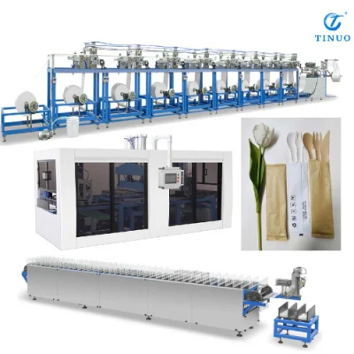 El papel del medio ambiente automática de papel Spoonpaper Cuchillería cuchillo, tenedor y cuchara máquina utilizada en la vida cotidiana, con gran potencial de mercado