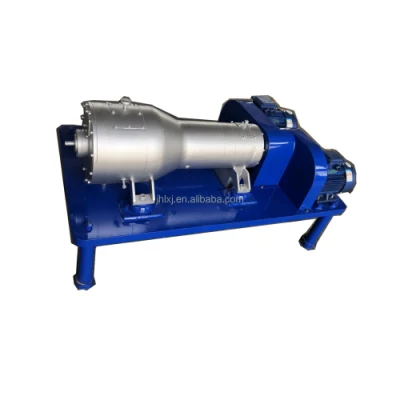 Centrífuga de decanter espiral horizontal pequeña capacidad para alimentos