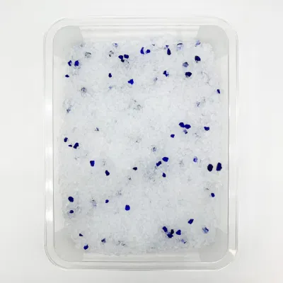 OEM 3,8L paquete Marca Eliminación de olor Silica Gel Pearl Cat Inodoro Pet Care silicona transparente blanca Azul/Verde silicona arena sílice Limpieza de mascotas de basura