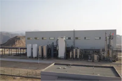 Planta de Gas Natural líquido (GNL) de Aerosun, montada sobre patín
