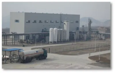 Planta de Gas Natural líquido (GNL) de Aerosun, montada sobre patín