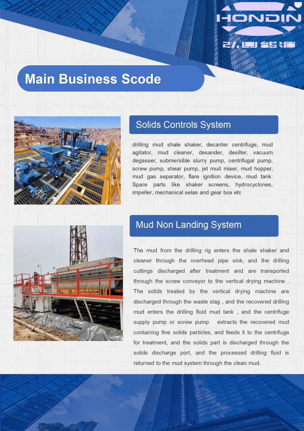 Factory Direct Solid Control System Equipments