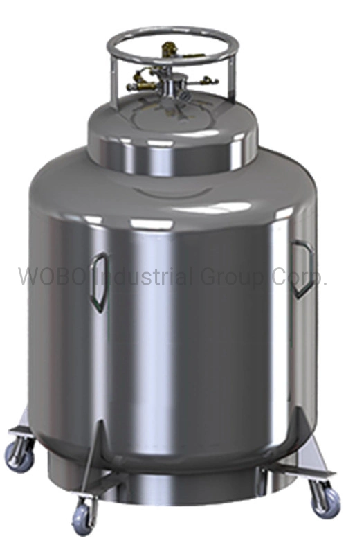 High Pressure Storage Cryogenic Liquid Helium Dewar Container