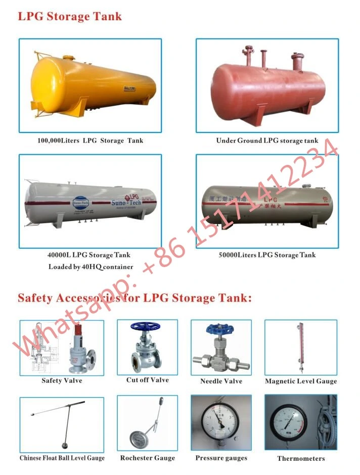 10m3 10000liters 5mt LPG Tank Skid with Dual Filling Nozzles