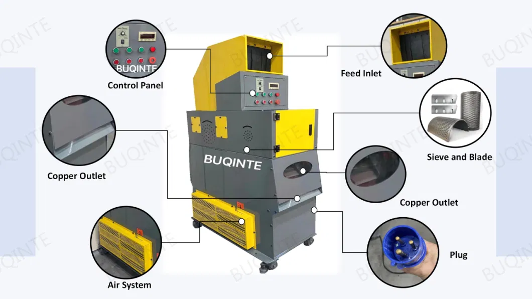 Small Copper Cable Granulator and Separator Machine for Home Use Single Phase Car Wire Computer Wire Recycling Machine