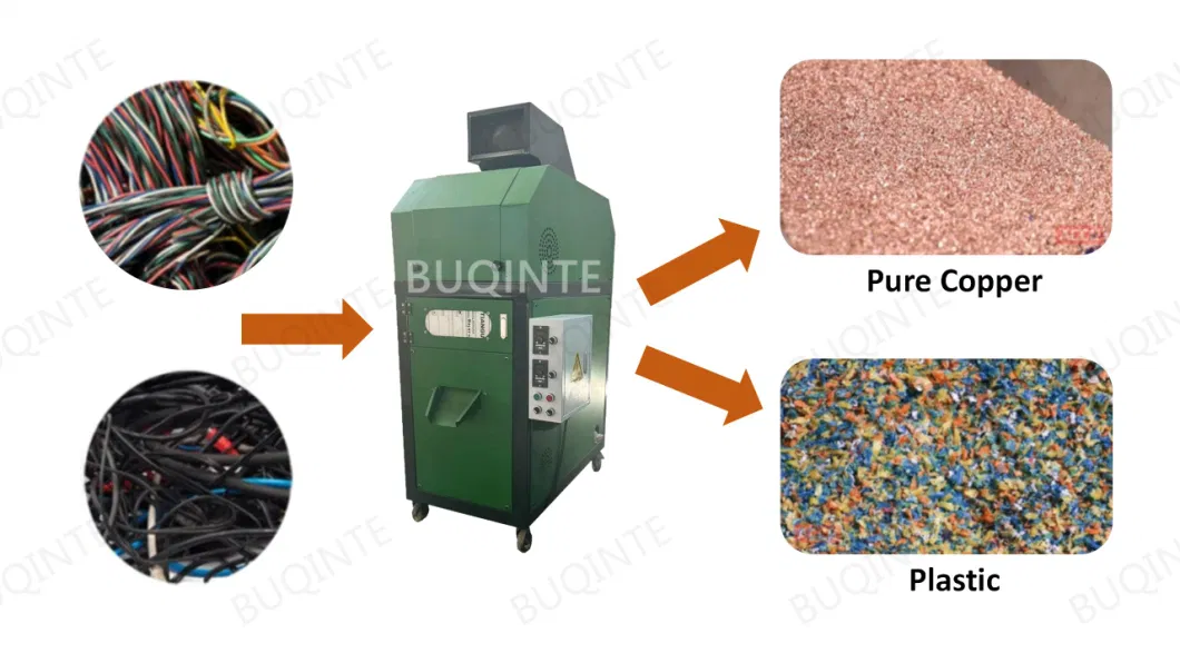 Small Copper Cable Granulator and Separator Machine for Home Use Single Phase Car Wire Computer Wire Recycling Machine