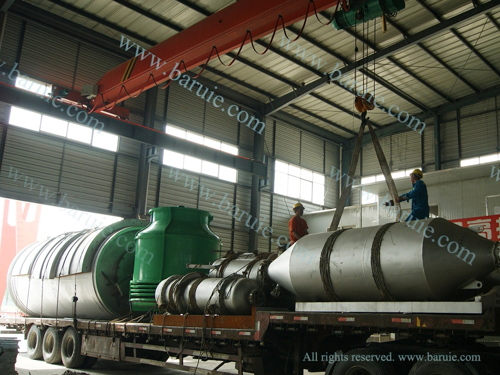 Oil Sludge Aluminum Plastic Automatic Discharging Process Tire Recycling Pyrolysis Equipment