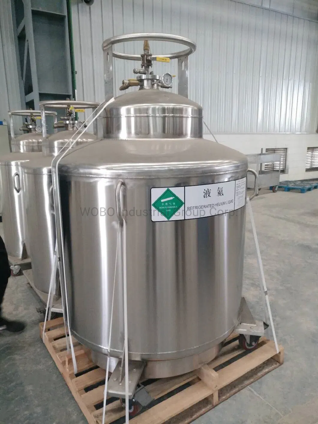 High Pressure Storage Cryogenic Liquid Helium Dewar Container