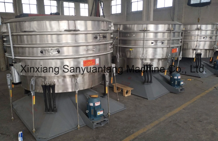 Professional Rotary Sieve Separator Sugar Round Vibrator Sieving Screen Equipment