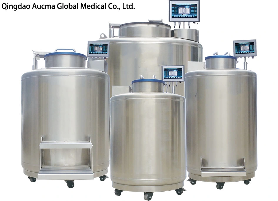 Stainless Steel 150~200L Cryogen Liquid Nitrogen Self Pressure Tank Chemical Storage Containers