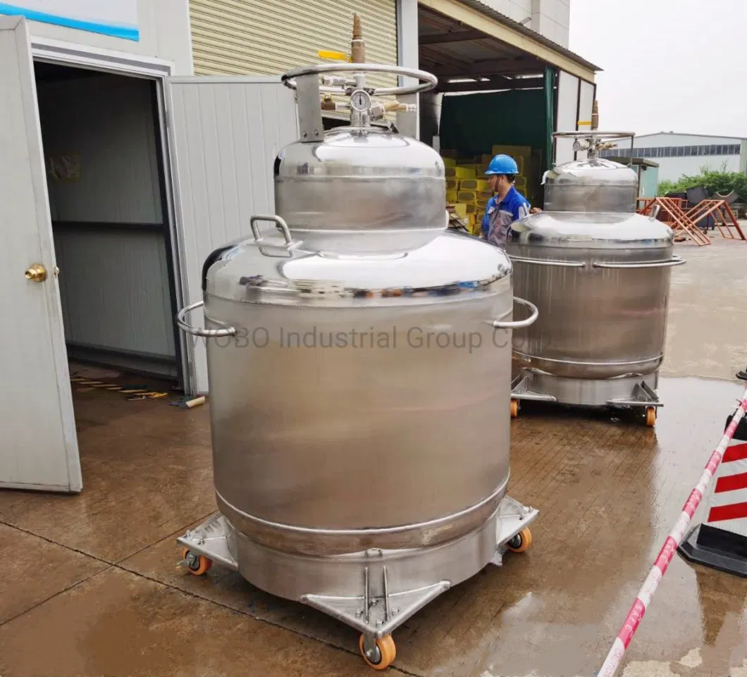 High Pressure Storage Cryogenic Liquid Helium Dewar Container