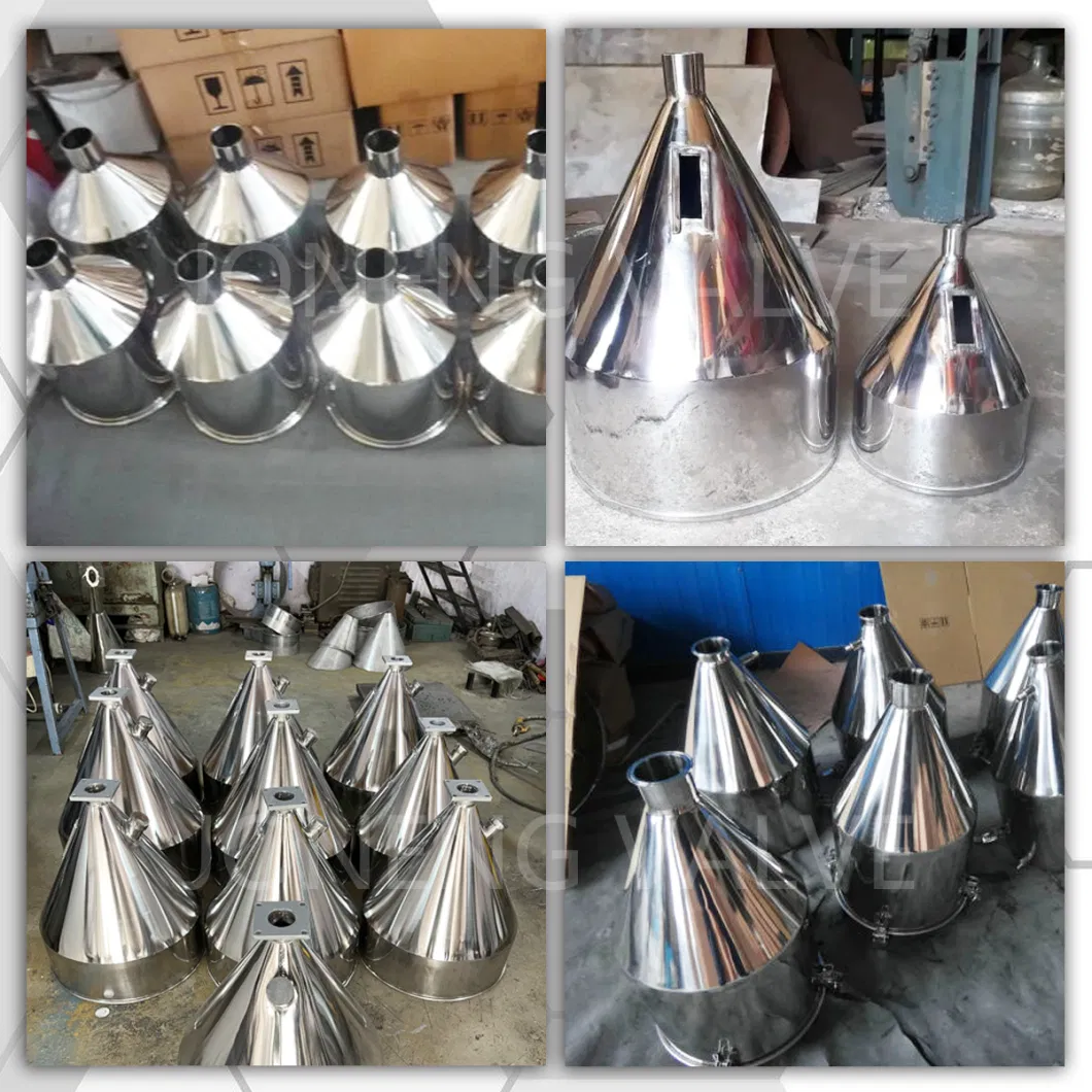 SS304 Anti-Corrosion High Pressure Conical Powder Hopper Container for Water Oil Cream etc