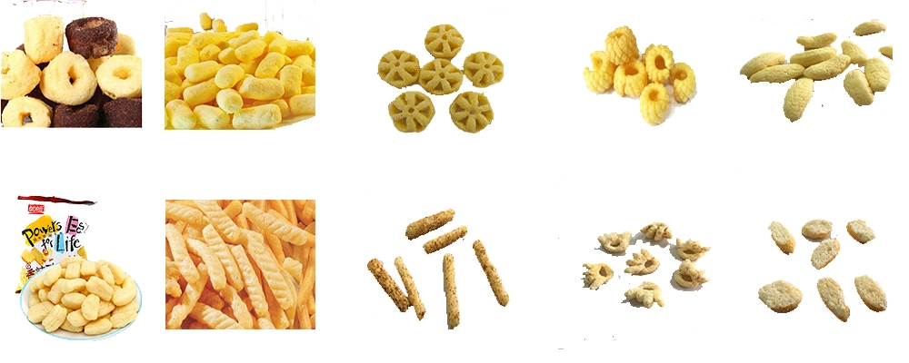 Extruded Non-Fried Healthy Cereals Puffs Making Machine Puffed Maize Snack Extruder Corn Chips Leisure Food Processing Line Device Extrusion Machinery Plant