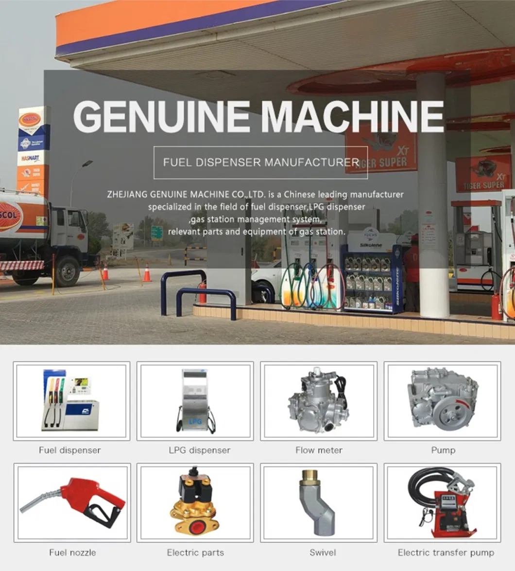 4 Hose Fuel Dispensers / Oil Filling Machine Engine Oil Dispenser Oil Measuring Can Gilbarco Fuel Dispensers