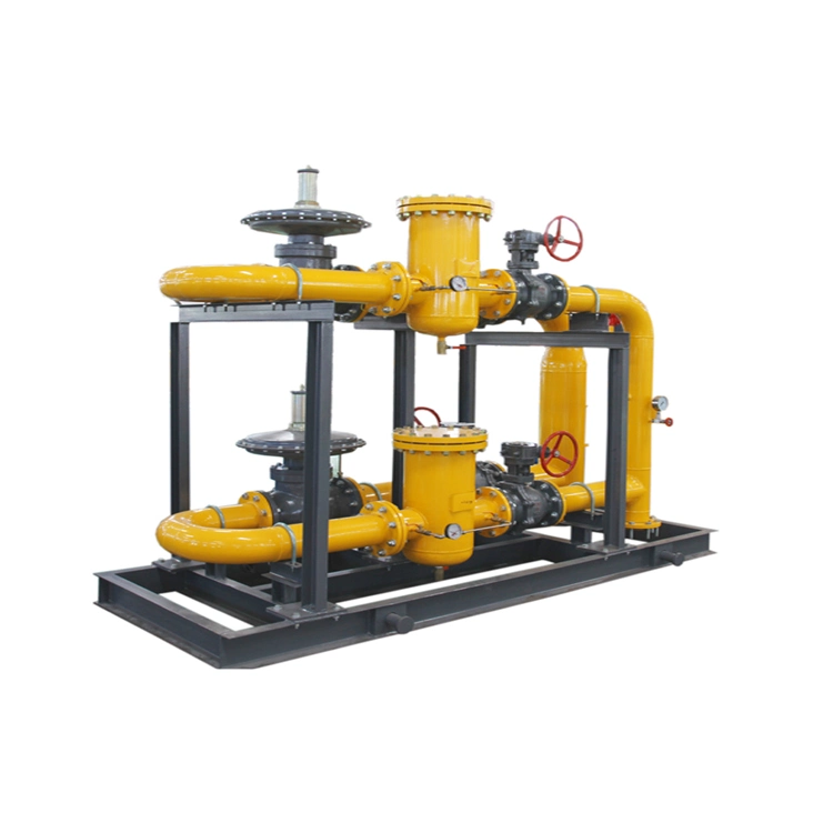 Distribution Station Natural Gas Regulating and Metering Skid