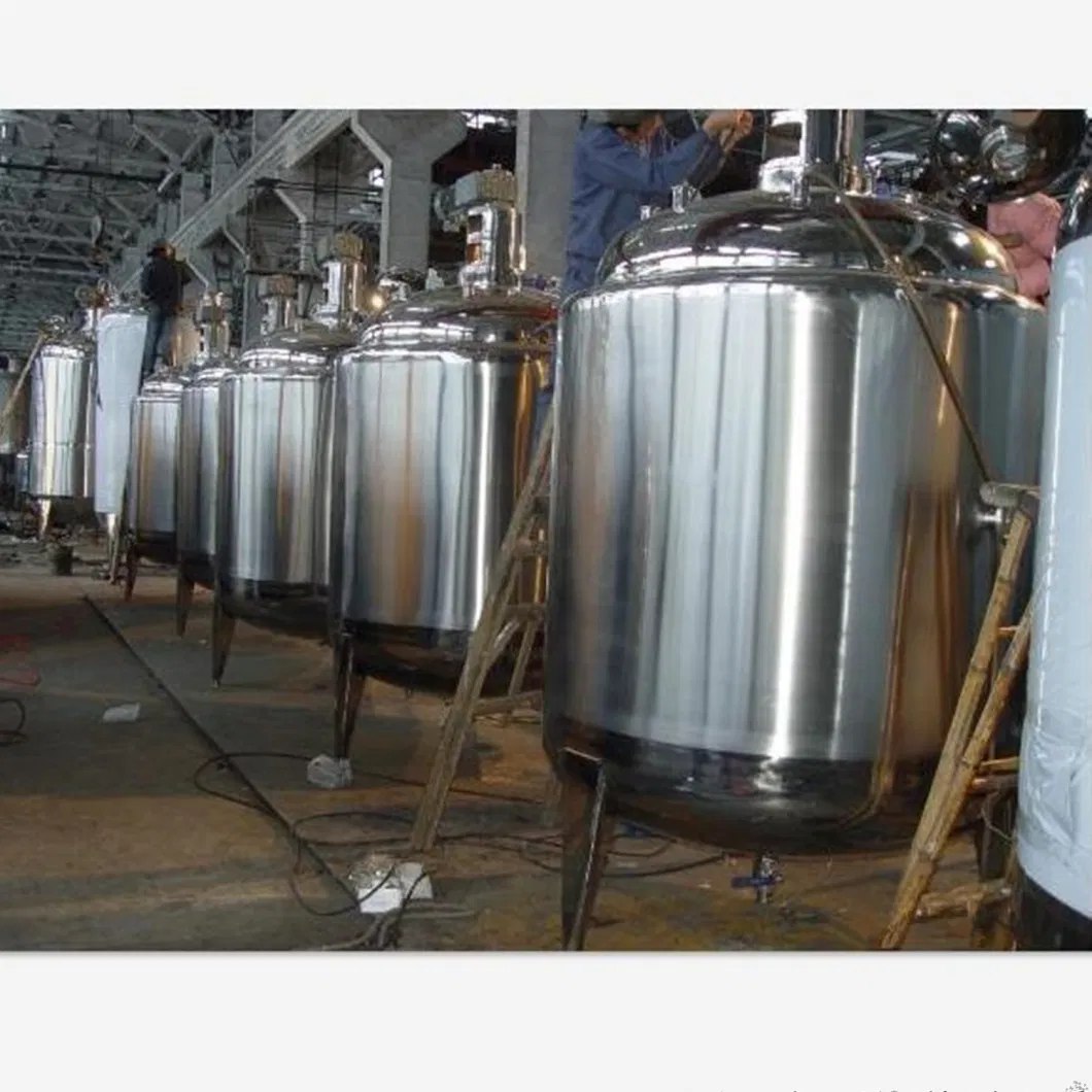 304 316 Stainless Steel Big Pressure Mixing Container for Food Industry