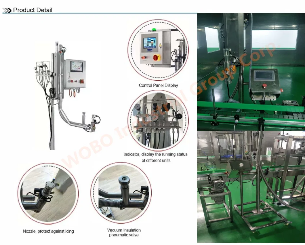 Nitrogen Dosing Ln2 Injection Filling System for Bottle Liquid Preservation