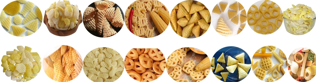 Fried 2D Papad Pipe Snack Pellets Fryums Extruder Machine Maker Production Process Plant