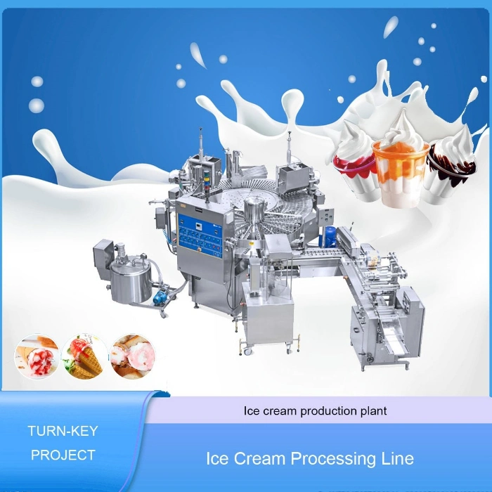 500L Mini Ice Cream Processing Plant Ice cream processing equipment Ice cream production line