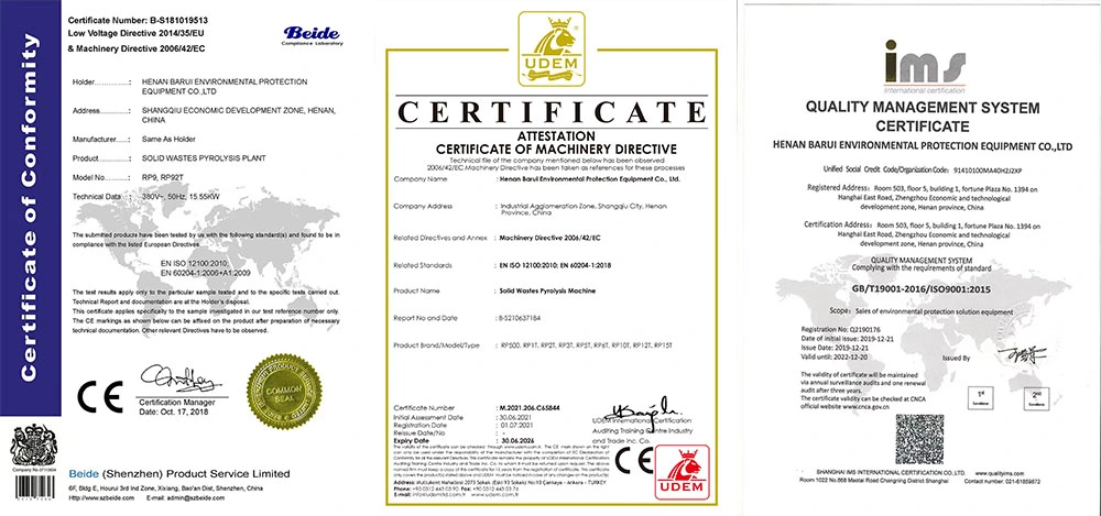 Waste Tyre Plastic Msw to Fuel Processing Plant Recycling Pyrolysis Equipment