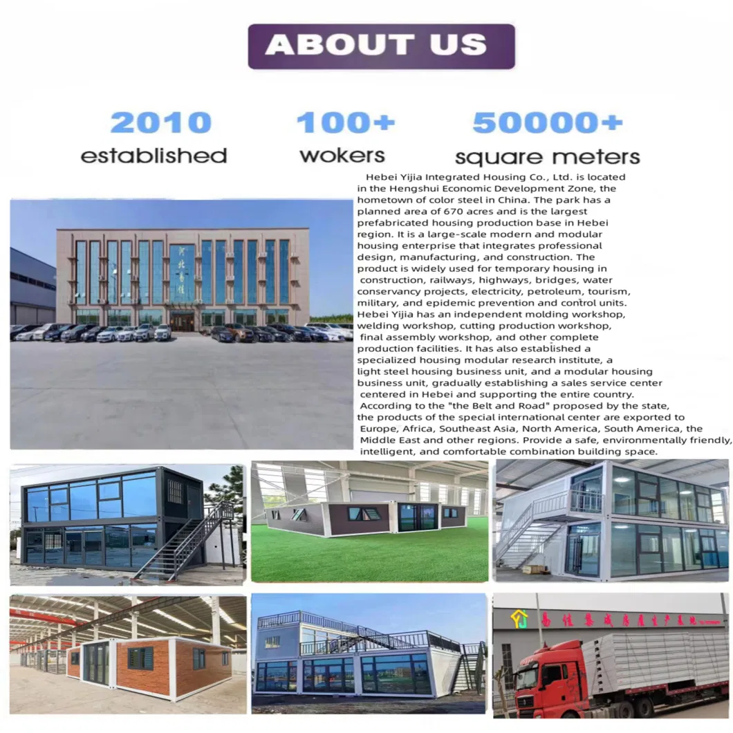 Export Prefabricated and Detachable Housing Facilities Are Complete, Used for Construction Sites, Tourist Attractions, Hospitals, Troops, etc