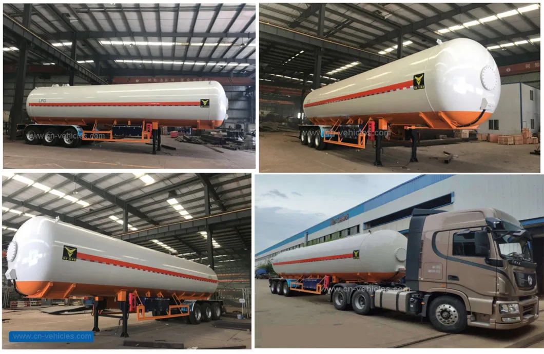 50m3 Cryogenic Lorry Tanker for Liquid Natural Gas Storage