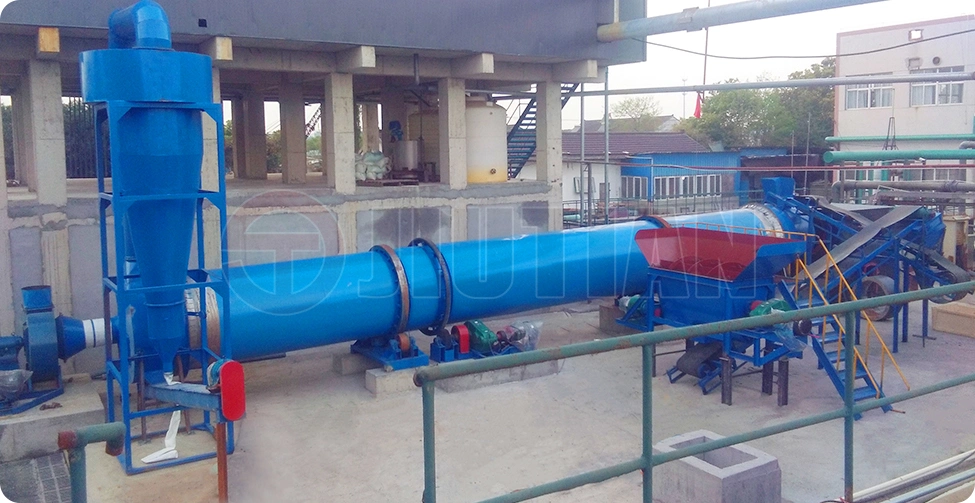 Large Capacity Electroplating Sludge Petrochemical Sludge Drum Dryer Sewage Treatment Equipment