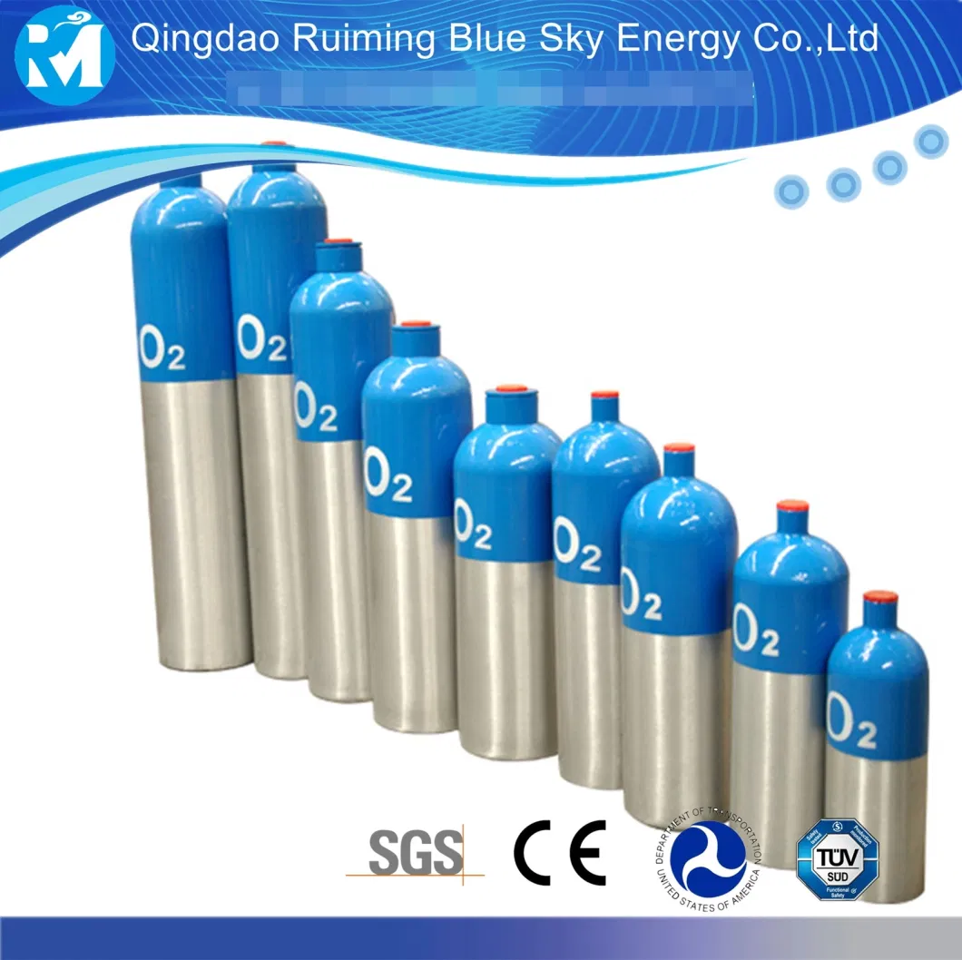 High Pressure Cylinder Aluminum Helium Gas Cylinder Chemical Equipment &amp; Machinery Gas Container China Wholesale