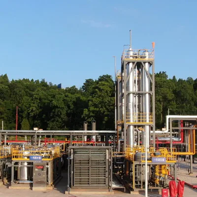  Impianto modulare per la lavorazione del gas con rimozione e disidratazione di gas acidi Unità