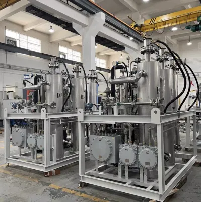 Impianto industriale di produzione di ossigeno con idrogeno stoccaggio per Cella a combustibile