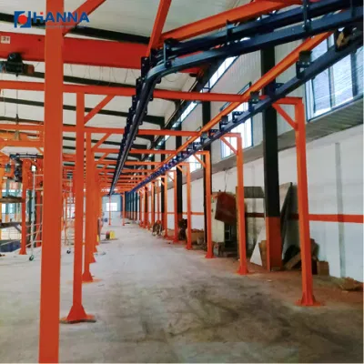Spruzzatura elettrostatica automatica delle polveri linea verniciatura a polvere forno di vulcanizzazione economico Soluzione