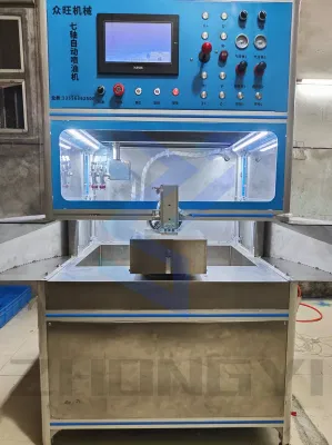 Spruzzatore di vernice a 360 gradi per giocattoli di plastica di legno e Rubik Macchina per spruzzare giocattoli cubici
