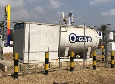  10.5 metri cubi 2500 Kgs Cook GPL gas Mobile riempimento Stazione di Skid di Tank di impianto in vendita