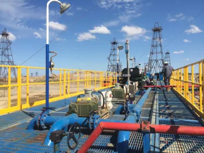 Sistema di controllo solido serbatoio di fango per campo petrolifero