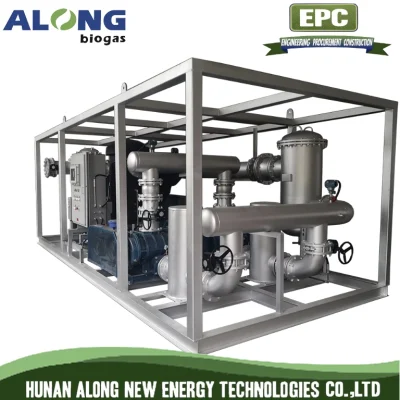 impianto di deumidificazione biogas montato su skid 1600m3/H.