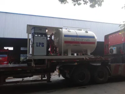 stazione di gas GPL con distributore automatico di GPL con serbatoio di Skid mobile 5mt 10 da 000 litri