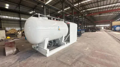  Serbatoio di stoccaggio gas GPL 10 cbm con stazione di riempimento Stazione di skid GPL 10000L per vendita a caldo