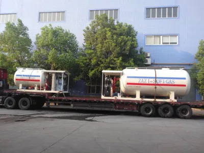 stazione di gas GPL con distributore automatico di GPL con serbatoio di Skid mobile 5mt 10 da 000 litri