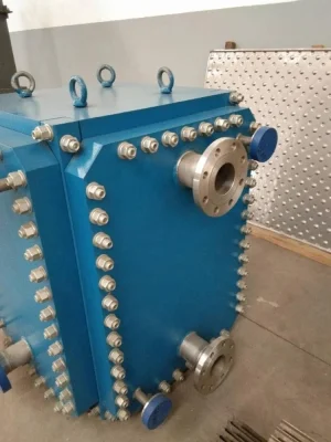 Da gas a liquido. Compatta scambiatore di calore a piastra saldata con Piastra cieco rimovibile