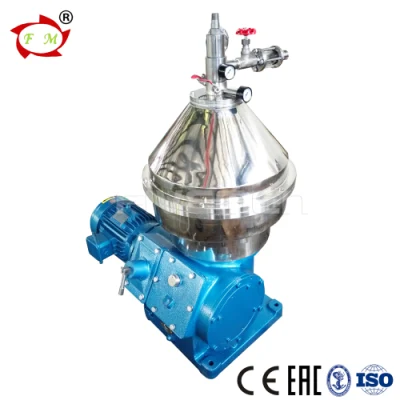 Centrifuga a disco con olio di cocco vergine