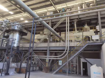 Sistema di alimentazione centrale a polvere con dosatore di miscelazione