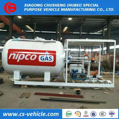 20 m3 200 litri 10 tonnellate serbatoio GPL Skid con doppio ugello di riempimento