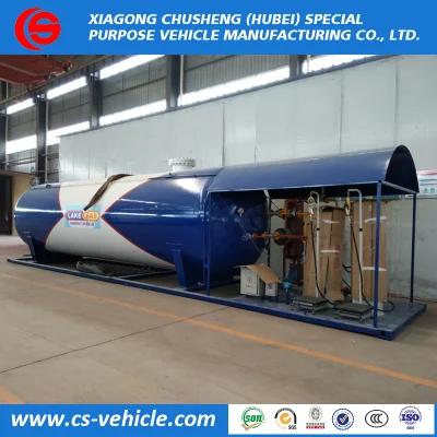 20 m3 200 litri 10 tonnellate serbatoio GPL Skid con doppio ugello di riempimento