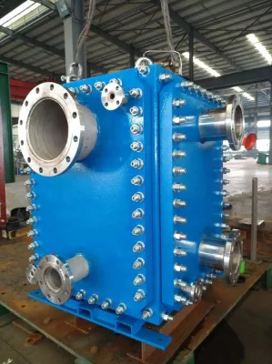 Da gas a liquido. Compatta scambiatore di calore a piastra saldata con Piastra cieco rimovibile